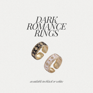Dark Romance Rings {white or black}